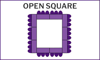 Open Square layout for events