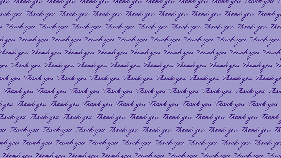 Text graphic: Thank you!