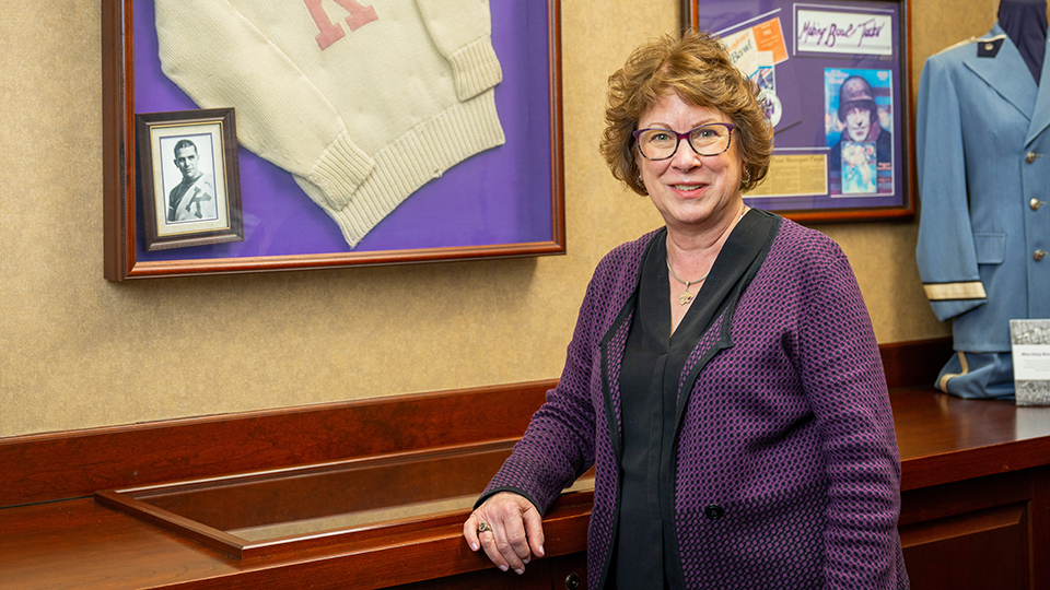 Q&A with retiring president and CEO Amy Button Renz '76, '86: Favorite memories, what comes next, and lots of purple pride