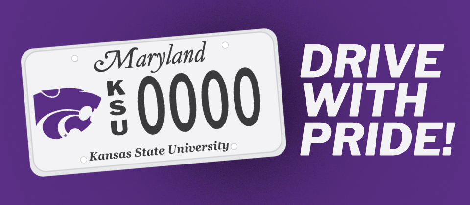 K-State License Plate