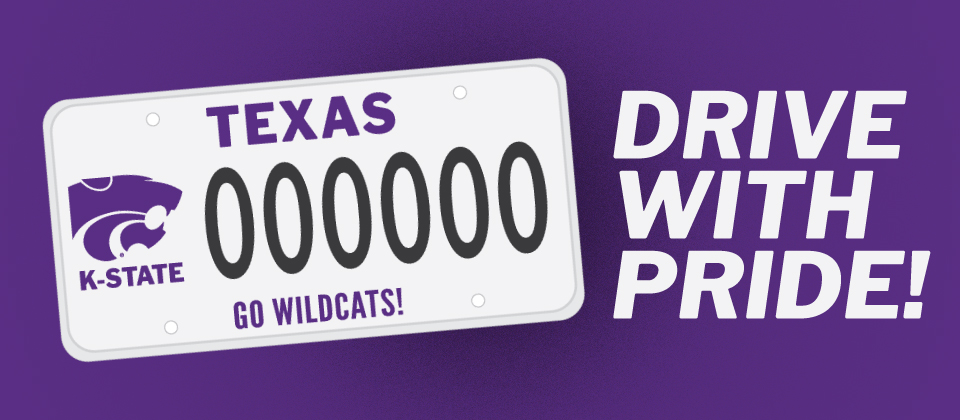 K-State License Plate