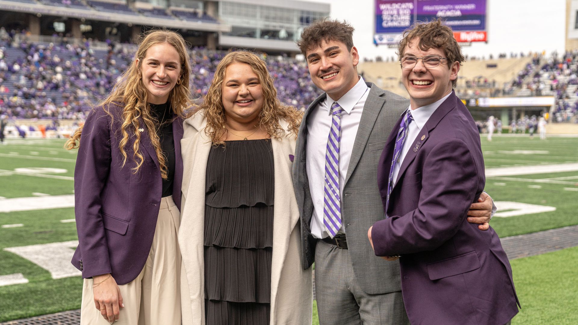 Student Ambassadors Elle and Ethan with newly elected Student Ambassadors Avery and Andrew