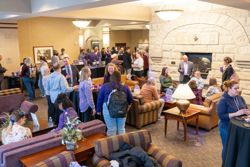 K-State Faculty and Staff gathered in the Tointon Great Room