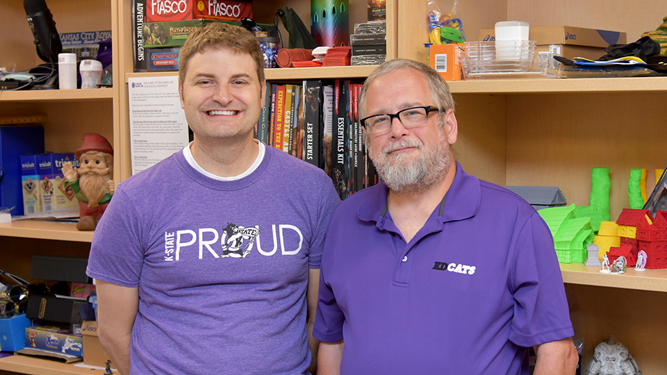 Seth Lickteig and Bradley Burenheide at The Game Lab