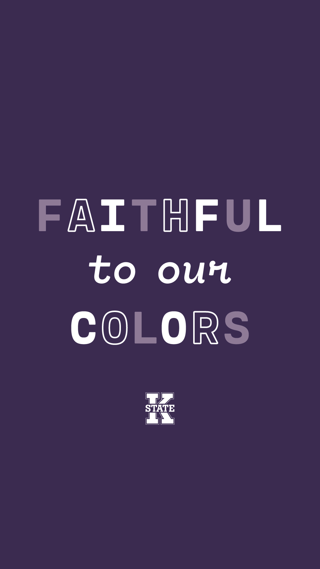 Faithful to our colors iPhone background