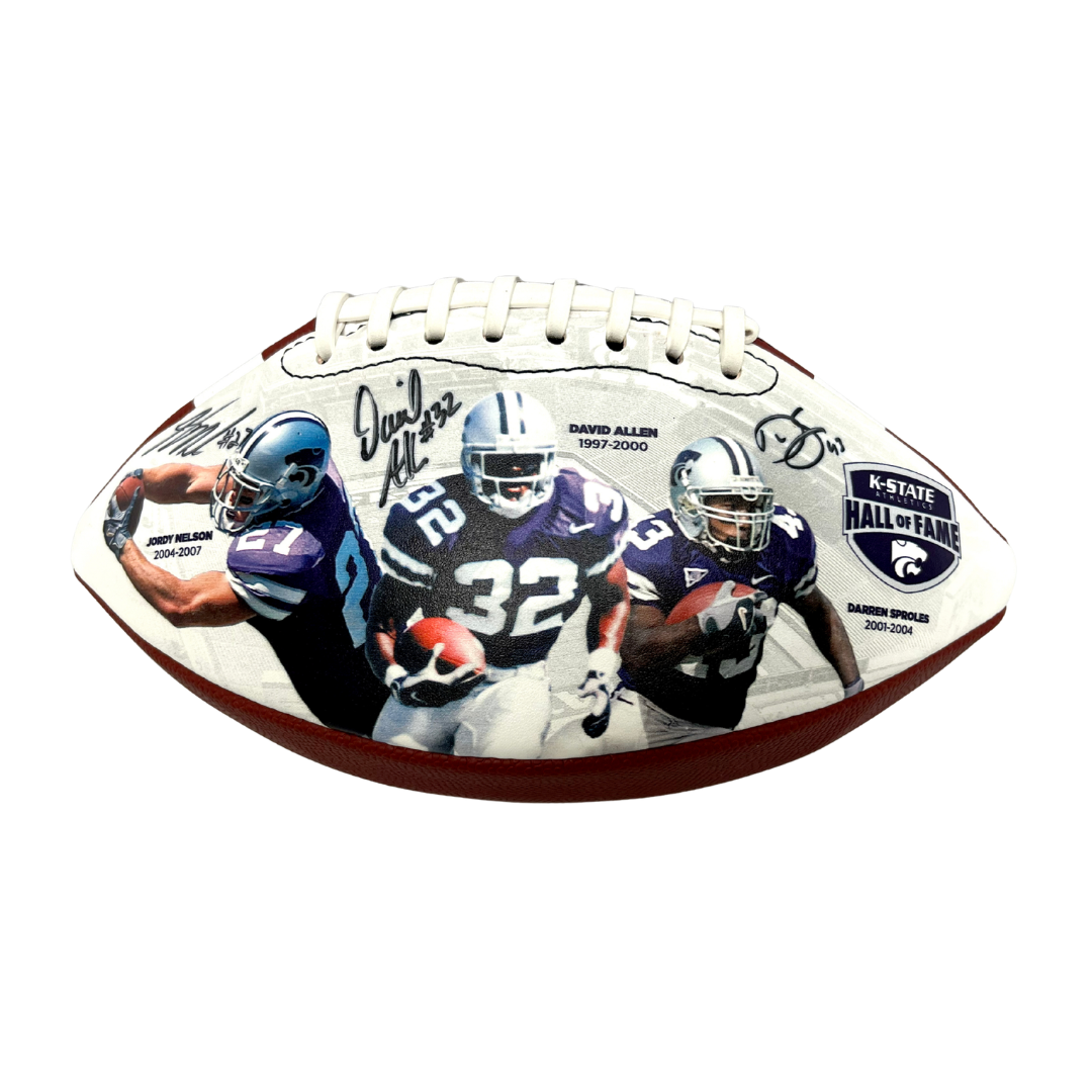 K-State Athletics Hall of Fame Autographed Football