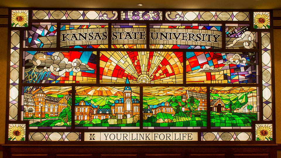 Alumni Center Stained Glass Mural Alumni Center Stained Glass Mural