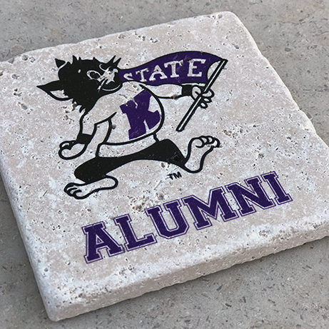 Willie the Wildcat Stone Coaster