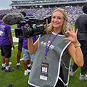 Live on the scene: How sports reporter Hannah Whetstone '26 found her passion for news media at K-State