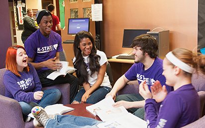 Students chatting