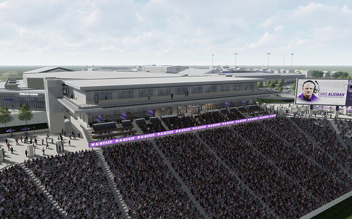 Football stadium rendering