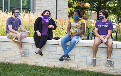 Students wearing masks