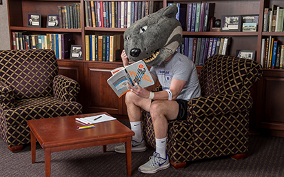 Willie the Wildcat reading