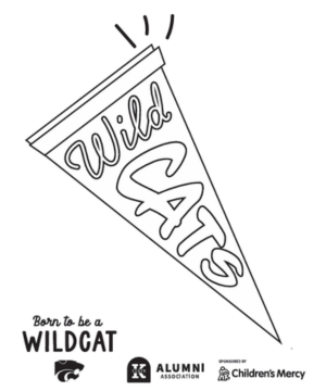 Born to be a Wildcat coloring page