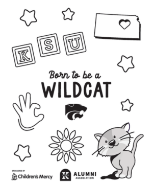 Born to be a Wildcat coloring page