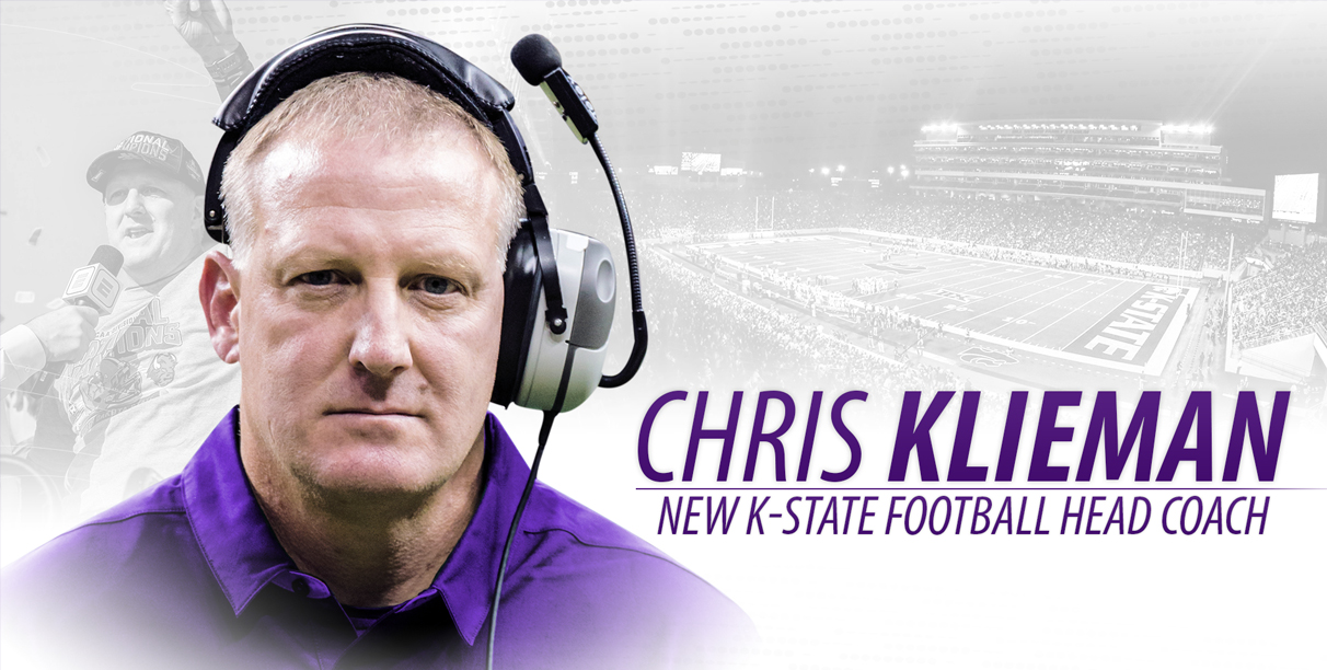 K-State welcomes Chris Klieman as the next head coach of Wildcat football K-State welcomes Chris Klieman as the next head coach of Wildcat football