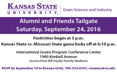 Grain Science and Industry tailgate