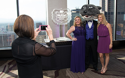 Photo opp with Willie the Wildcat