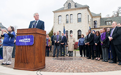 President Myers speaking