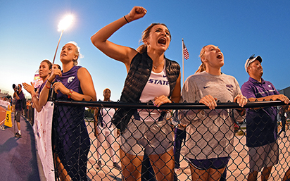 Track cheering