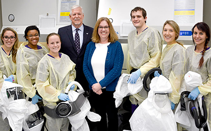 Fellows with President Myers