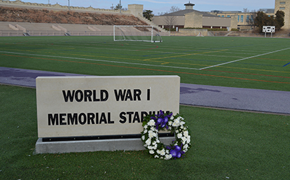 Placing of wreath