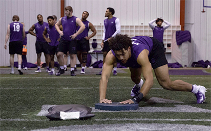 Training football