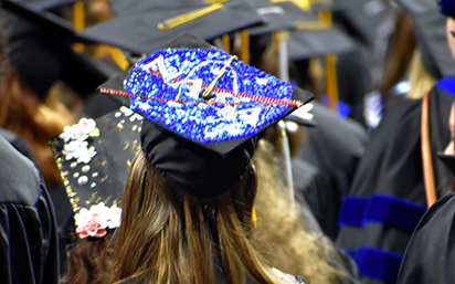 NASA graduation hat